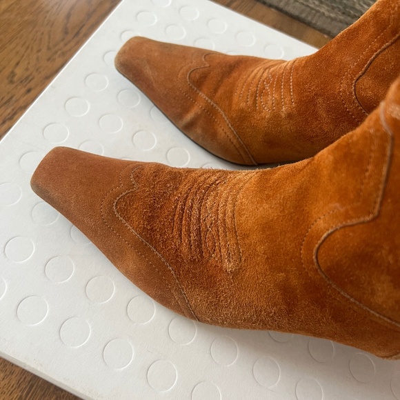 Khaite Dallas Suede Boots Size 37.5 - Picture 11 of 13